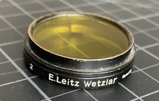Vintage Leica Ernst Leitz Wetzlar Gmbh No. 2 Yellow Filter 36mm