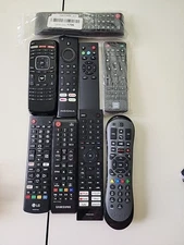 Lot Of 9 Various Mix Of TV Rempte Controls (UNTESTED)