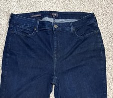 NYDJ Not your daughter jeans Marilyn Straight Crop cuffed Hem stretch jeans 16