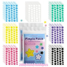 280/1120/1680pcs Seven-Color Star Pimple Patches Invisible Hydrocolloid Acne Dot