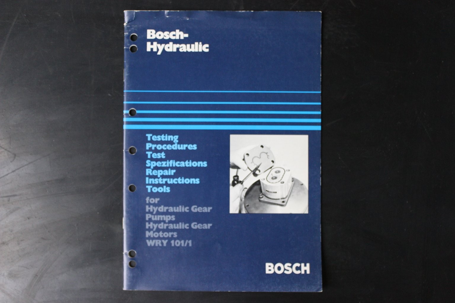 BOSCH Hydraulic Gear Pump Motor Repair Manual WRY 101/1 Instructions
