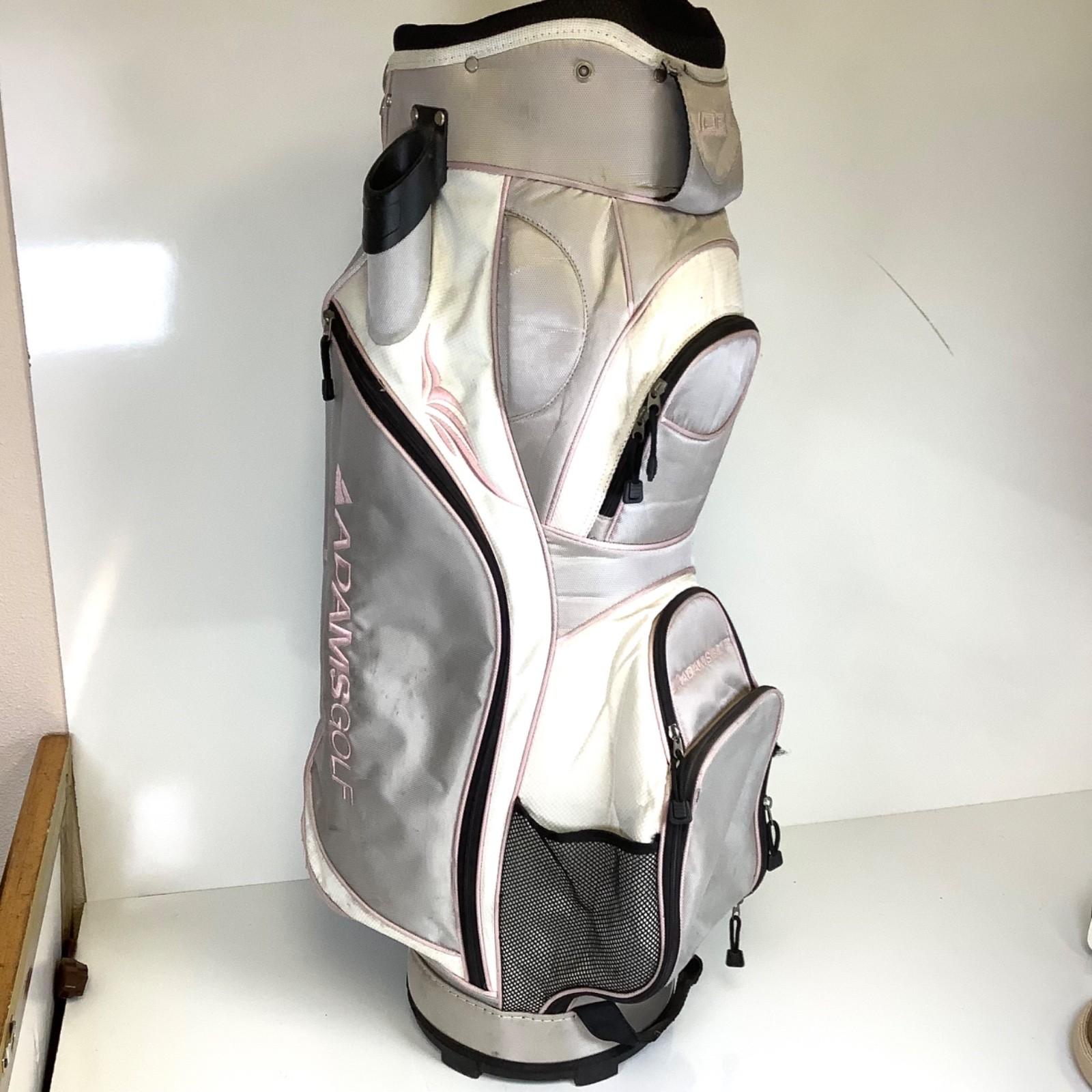 Idea 14-way Beige Pink Gray Golf Club Bag W/ Shoulder Harness