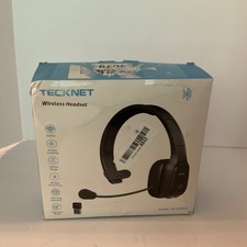 Tecknet Bluetooth Trucker Headset TK-HS001 Open box