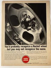 1969 Rocket Wheels Print Ad Mags Rims