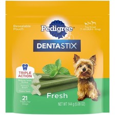 Dental Care Treats for Small Dogs Fresh Flavor Teeth Cleaning Chew Sticks 5.08oz