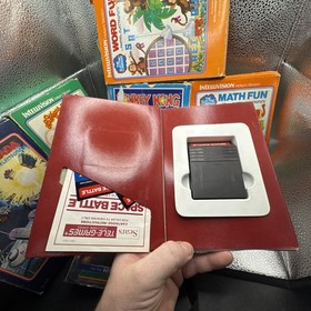 Intellivision Game Lot Of 6 Cartridges With 7 Boxes