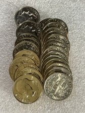 1987 PD ROOSEVELT DIME * Partial Roll * BU CONDITION* 25 Coins Lot