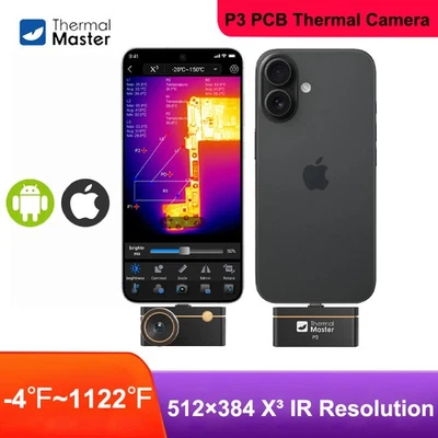 Thermal Master P3 Thermal Imaging Camera 512*384 X³IR Resolution for PCB, HVAC