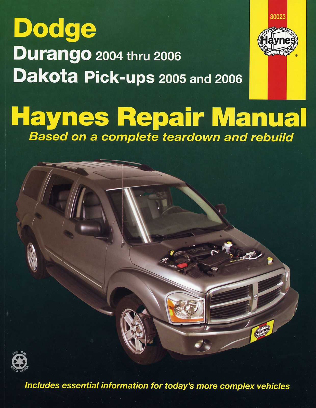 Revue technique Dodge pour réparer la mécanique du Durango 04-09 et Dakota