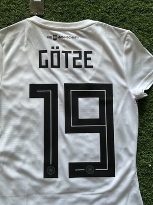adidas Germany Women's Home Jersey 18/19 Legend Gotze #19 - White
