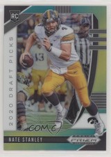 2020 Panini Prizm Draft Picks Rookies Green & Yellow /249 Nate Stanley #144 2k5
