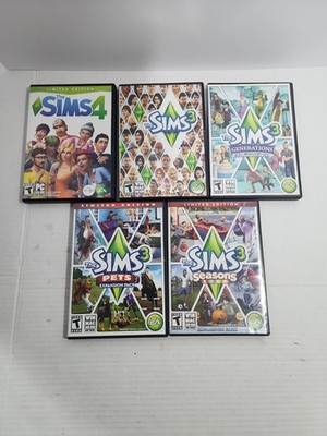 The SIMS 4 SIMS 3 The Sims and Expansion packs.