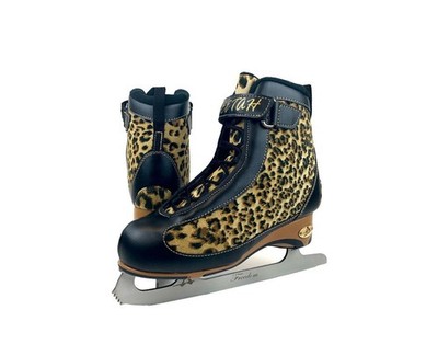 American Athletic -Soft Boot Cheetah Figure Skates