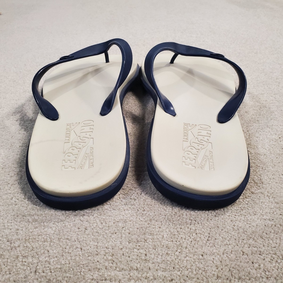 Salvatore Ferragamo Guinea Gancino Flip Flops Sandals Mens  display picture 1