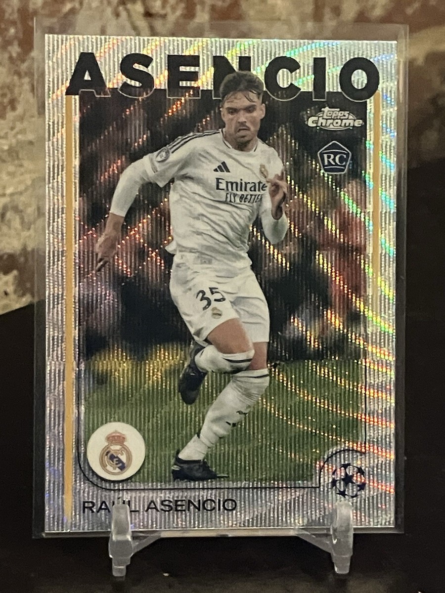 2024-25 Topps Chrome UEFA Raul Asencio Wave Refractor RC