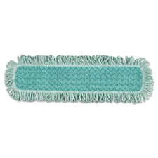 Rubbermaid Commercial HYGEN Q42600GR00 Microfiber Fringed Dust Mop Pad - GRN New