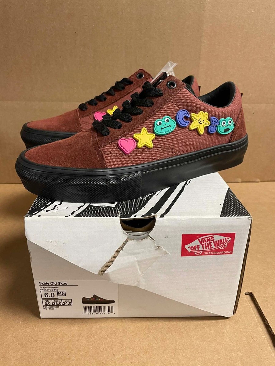 Vans Skate Old Skool Frog Skateboard Brown/Blk Shoes - VN0A5FCBY49 