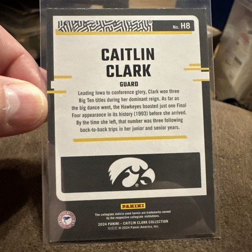 2024 Panini Caitlin Clark Collection Highlights Caitlin Clark #H8 Clark Rookie - Picture 4 of 6