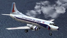 Martin M-404 M404 Eastern Airlines Desktop Wood Airplane New Model Small 1/100