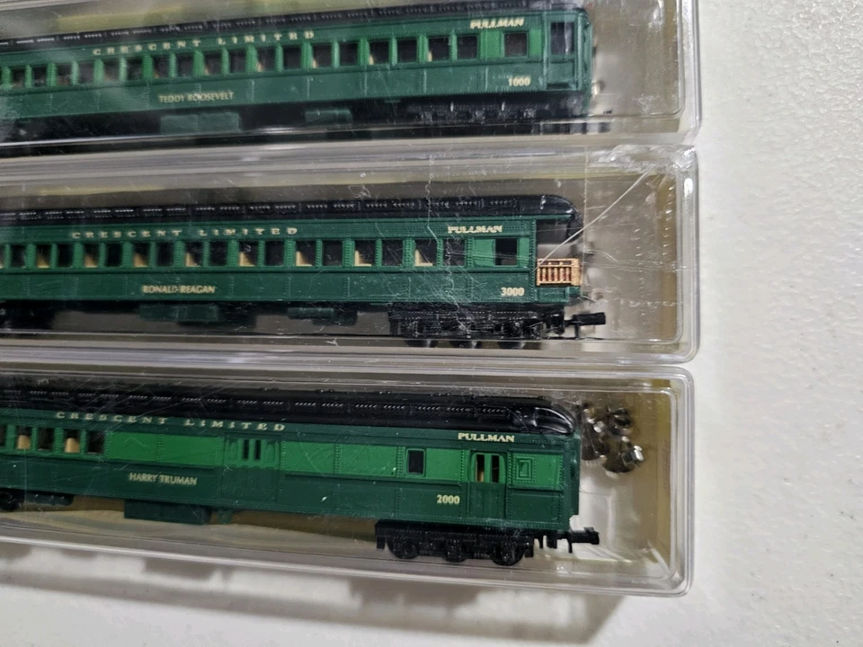 Model Power N Scale Car Pak Presidential passenger set #8624, 8636, 8634, 8628 - Image 3 of 4