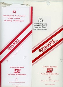 Showgard Mounts Clear,  9 of 105 x 264 and 10 of 74 x 243 open packages