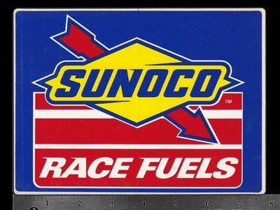 SUNOCO Race Fuels - Original Vintage 70 s 80 s Racing Decal/Sticker NASCAR - LG