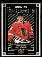 2022-23 Upper Deck UD Portraits Jakub Galvas Chicago Blackhawks #P-69