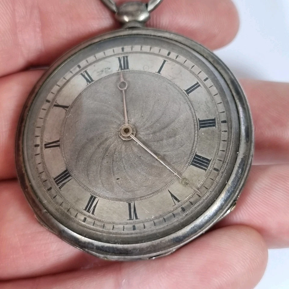 Antico orologio da tasca in metallo bianco Berthoud Paris - Immagine 4 di 4