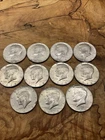 40 Percent Silver Kennedy Half Dollars Lot Of 11