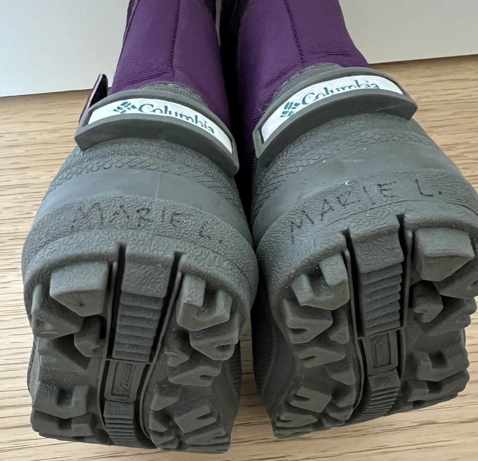 Columbia Girls Toddler Snow Boots Size 6 Purple, Gray and Teal - Image 4 of 4