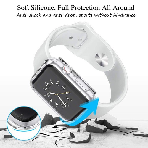 For Apple Watch Series 7 45MM Case Cover+3D Full Tempered Glass Screen Protector - Picture 36 of 74
