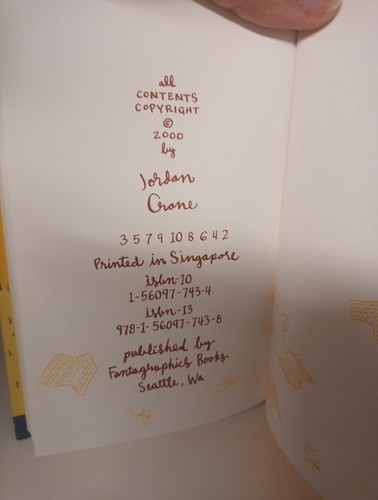 THE LAST LONELY SATURDAY JORDAN CRANE HARDBACK 2000 RARE (TB17) - Imagen 6 de 9