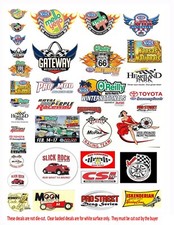 1:18 1:24 DRAG STRIP RACING POSTERS SIGNS 2 DECALS FOR DIECAST  OTHER DIORAMAS