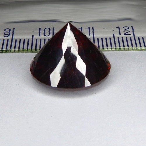 Rare 25.3ct Red Sphalerite Natural Mined Unheated Faceted Sparkly Sunburst Round - Picture 7 of 7