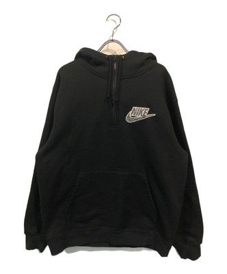 NIKE × SUPREME Half Zip Hooded Sweatshirt Size: M Black Men DB2842  