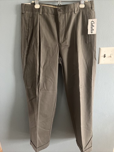 NEW Cabela's Outfitter Series Wrinkle Free Chinos Pleated Front Pants 34x30 - Picture 3 of 6