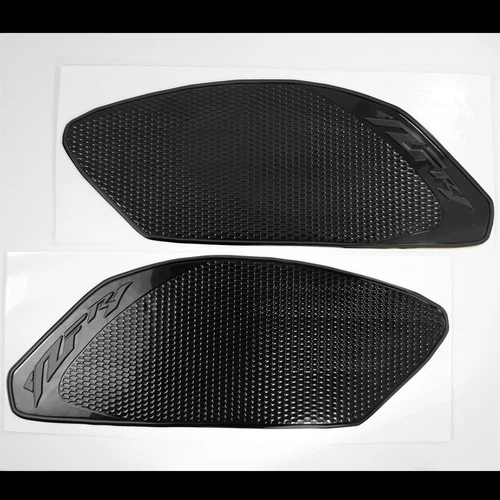 Tank Side Knee Stomp Protector Decal Pad 09-14 for YZFR1 R1 Perforated Black - Picture 4 of 5
