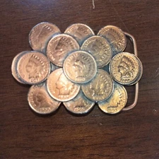 The Great American Buckle Company US Coins Metal Belt Buckle #1037 Coins