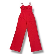 Mono mameluco pequeño Francesca's Mi Ami rojo correa de espagueti acanalado bustier