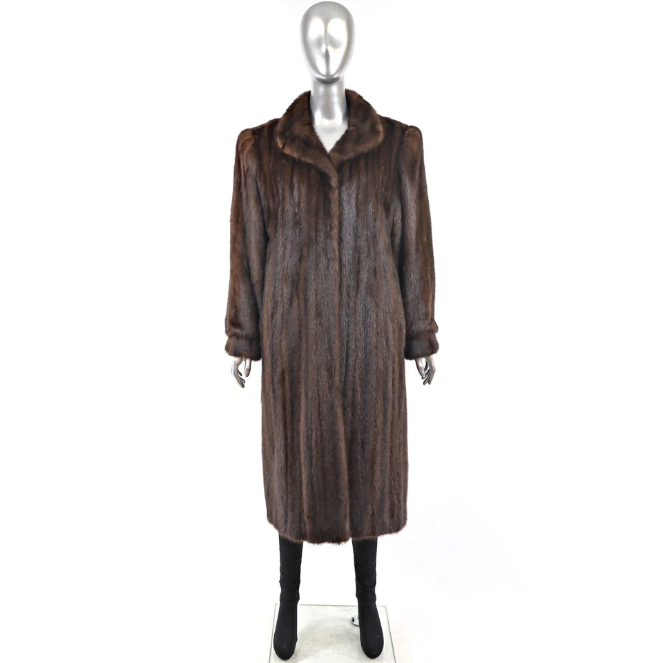 Abrigo visón caoba - Talla L Foto 3 de 4