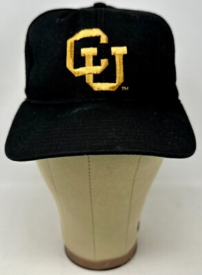 CU University of Colorado Buffs Buffaloes Football Black 6 7/8 Fitted Hat Cap