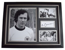 Franz Beckenbauer SIGNED FRAMED Photo Autograph 16x12 display Germany COA