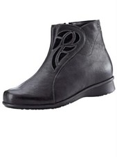 Fidelio Schuhe Leder Stiefel Stiefeletten Damen schwarz 3,5 36 4 37 Neu