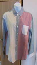 Men's NWT J.Crew Slim Broken-in Organic Cotton Color Block Oxford Button Size L