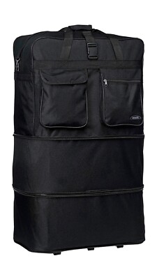 30'' / 36'' / 40'' Expandable Rolling Duffle Bag Wheeled Spinner Suitcase Luggage 