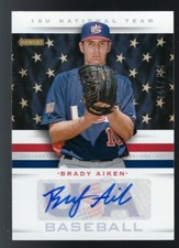2013 Panini USA Baseball 18U National Team Autograph Brady Aiken