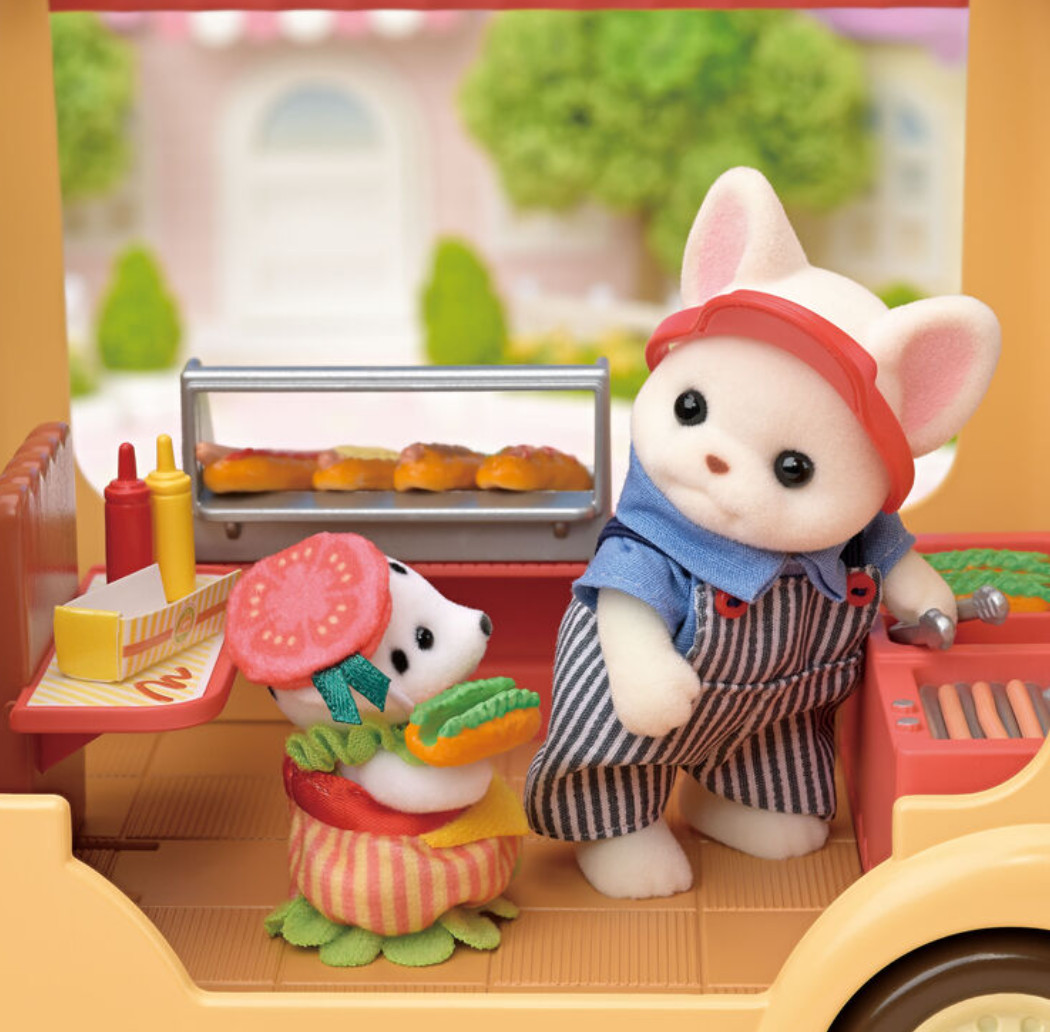 Sylvanian Families Hot Dog Wagon & Baby Gathering Set of 2 Calico Critters EPOCH