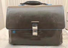 Piquadro Blue Square Cartella Porta Computer Espandibile in Pelle