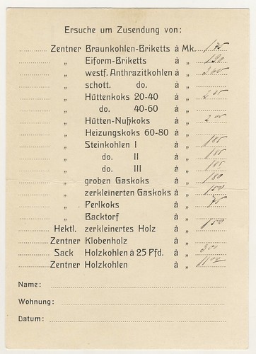 BREMEN W Geratz Kohlenhandlung / Brikett Koks Holz * Bestellkarte um 1920 - Picture 2 of 2