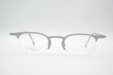 Vintage 1st Edition 59301 Silver Black Half Rim Glasses Frame NOS